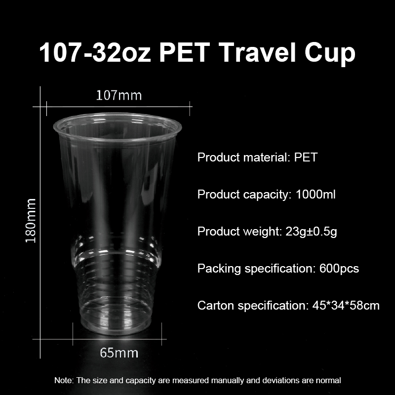 32 oz plastic cups with lids