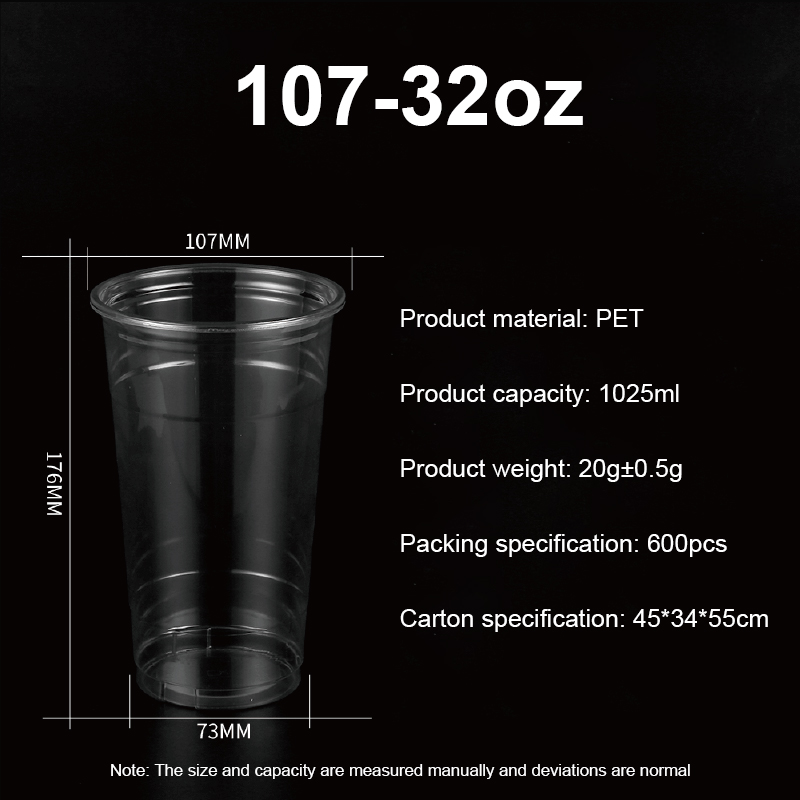 32 oz plastic cups with lids