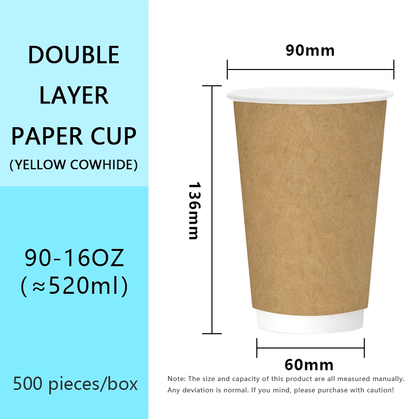 Custom Double-Wall Paper Coffee Cups with Lids | 12oz & 16oz | Eco-Friendly & Branded - 图片 6