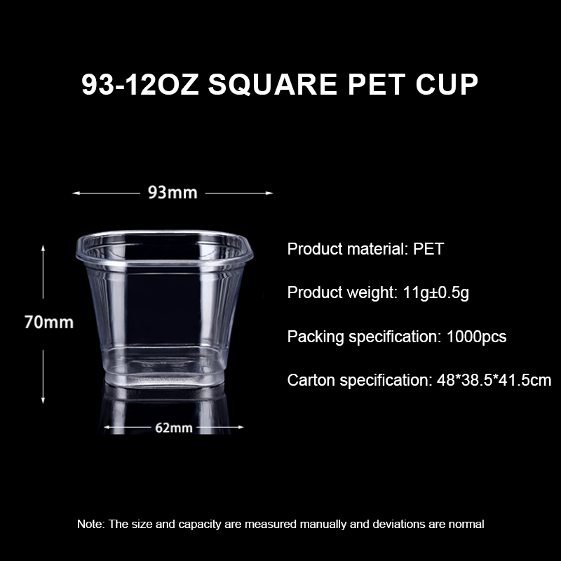 Custom Square PET Disposable Plastic Cups with Lids – Branded Packaging for Beverage Brands - Image 8