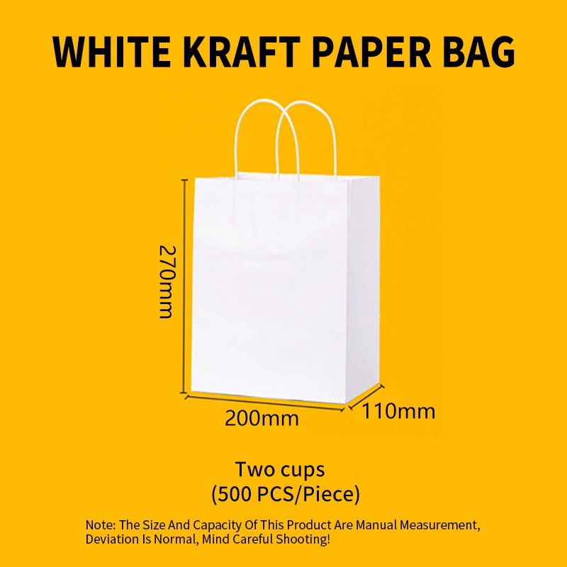 Custom Kraft Paper Bags | Eco-Friendly Takeout Bags with 3D Mockup - 图片 6