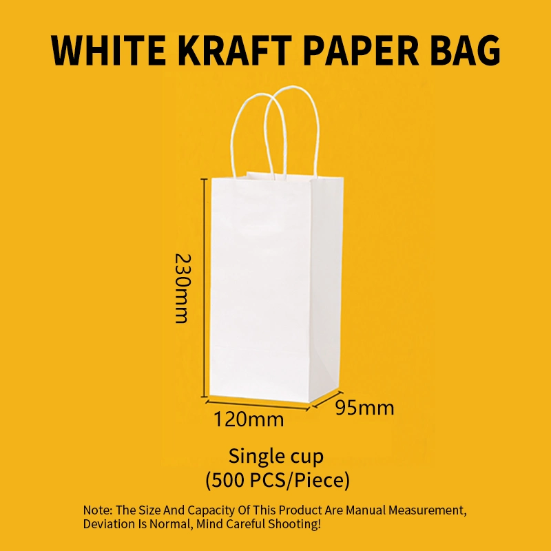 Custom Kraft Paper Bags | Eco-Friendly Takeout Bags with 3D Mockup - 图片 7