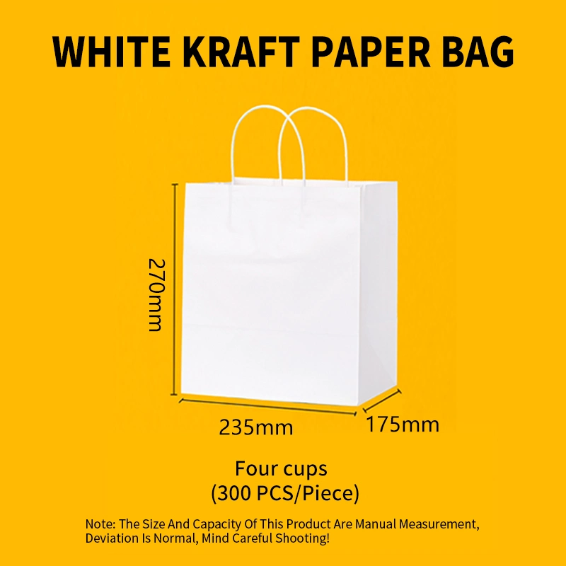 Custom Kraft Paper Bags | Eco-Friendly Takeout Bags with 3D Mockup - 图片 5