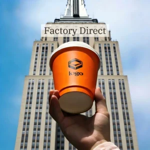 Wholesale Custom Coffee Cups with Logo | Insulated Paper Cups with Lids | Factory Direct