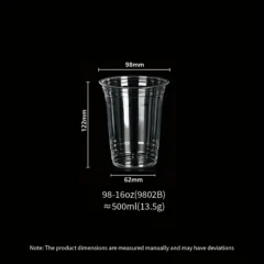 98mm 500ml 16oz 122mm(H)